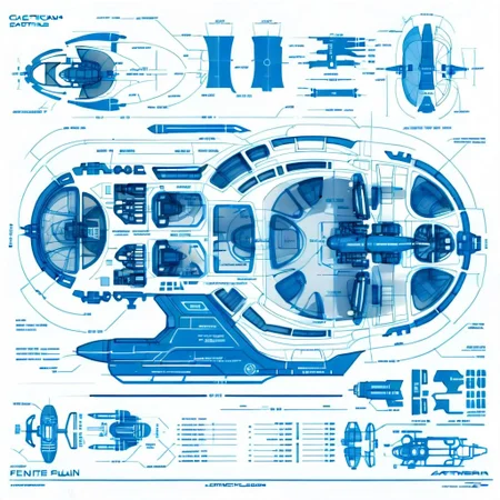 (sketches:0.6), Realistic 3D blueprint, (astronaut Schematics:1.1), Futuristic 3D infographic, of futuristic sci-fi huge spacecraft, oval glass front, blue neon trim lights, (knolling:1.1), warp engines, (formulas and annotations, schematic by parts,:1.3),autocad, revit, 3D sections and plans (white background:1.2), golden ratio, fake detail, trending artstaion, xk3mt1ks, futscribe, ftsc, technical sketch, Blueprint, Schematic Drawing, technical drawing, schematic, drawing,
