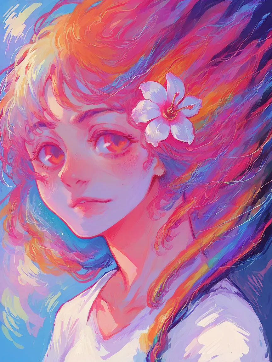 score_9, score_8_up, score_7_up, score_6_up, score_5_up,   <lora:cryb0rgXLP:0.7> cryb0rg, colorful, abstract, 1girl, flower