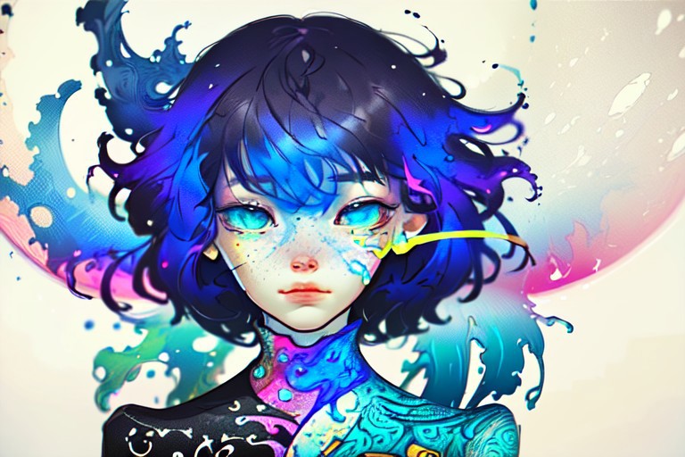 Create an image that captures the essence of a psychedelic trip. The scene should be vibrant and surreal, with swirling, kaleidoscopic patterns and vivid, neon colors. Include elements that feel otherworldly and dreamlike, such as floating geometric shapes, melting landscapes, and fractal designs. The overall atmosphere should be both mesmerizing and slightly disorienting, evoking a sense of wonder and altered perception