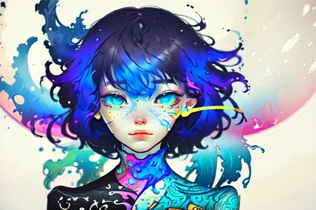 Create an image that captures the essence of a psychedelic trip. The scene should be vibrant and surreal, with swirling, kaleidoscopic patterns and vivid, neon colors. Include elements that feel otherworldly and dreamlike, such as floating geometric shapes, melting landscapes, and fractal designs. The overall atmosphere should be both mesmerizing and slightly disorienting, evoking a sense of wonder and altered perception