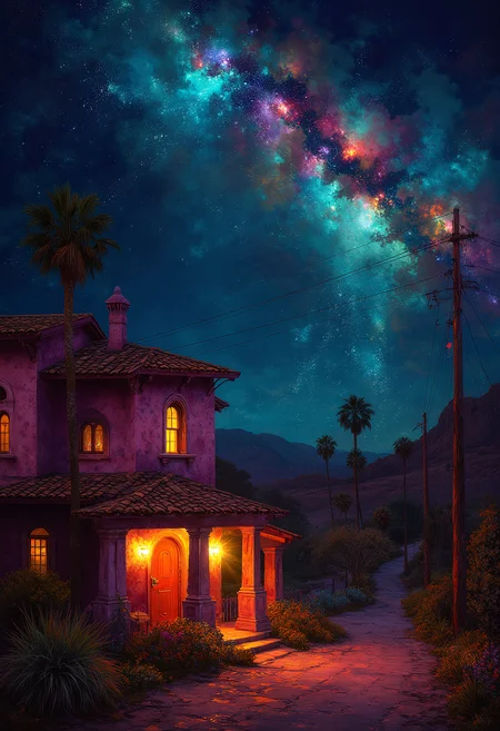 On a dark desert highway, cool wind in my hair
Warm smell of colitas rising up through the air
Up ahead in the distance, I saw a shimmering light
My head grew heavy and my sight grew dim, I had to stop for the night
There she stood in the doorway, I heard the mission bell
And I was thinkin' to myself, "This could be heaven or this could be hell"
Then she lit up a candle and she showed me the way
There were voices down the corridor, I thought I heard them say
"Welcome to the Hotel California, Vibrant Glow