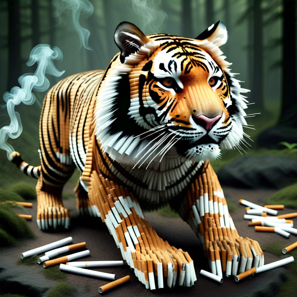 1tiger, Cigarette_Fantasy, forest background