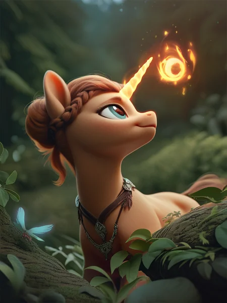 score_9, score_8_up, score_7_up, score_6_up, score_5_up, score_4_up, pony, forest, night, fantasy, magic, close-up <lora:Photo 2 Style SDXL_LoRA_Pony Diffusion V6 XL:1>