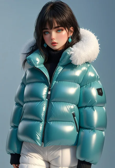 ((((down padded coat)))), ((((puffer pants)))), ((((full body, standing)))), ((((very warm)))), ((((hot)))), indoors, ((((sweating profusely)))), ((((sweat)))), ((((sweatdrop)))) masterpiece, best quality, (((masterpiece, illustration))), (super_detailed, 8k wallpaper, hyper_detailed, ultra_detailed, beautiful_and_delicate, intricate details), (girl, solo,small_girl, small_face), (medium_black_hair, bangs pinned back , single_side_earring) , (disheveled_hair, beautiful_detailed_hands ) , (beautiful_detailed_aqua_eyes), (deepen contour, depth of field, chromatic_aberration, dynamic_light, dynamic_shadow, perfect lumination), padded cuffs, padded collar, Thick padded cuffs, Thick padded collar, <lora:Collar-SDXL:0.6>, <lora:Cuffs-SDXL:0.6>, <lora:Puffer_Jacket_and_Down_Jacket_-_Extra_Puffy_Jackets:0.4>, <lora:snowpants_v1:0.4>, <lora:detailed_notrigger:1>