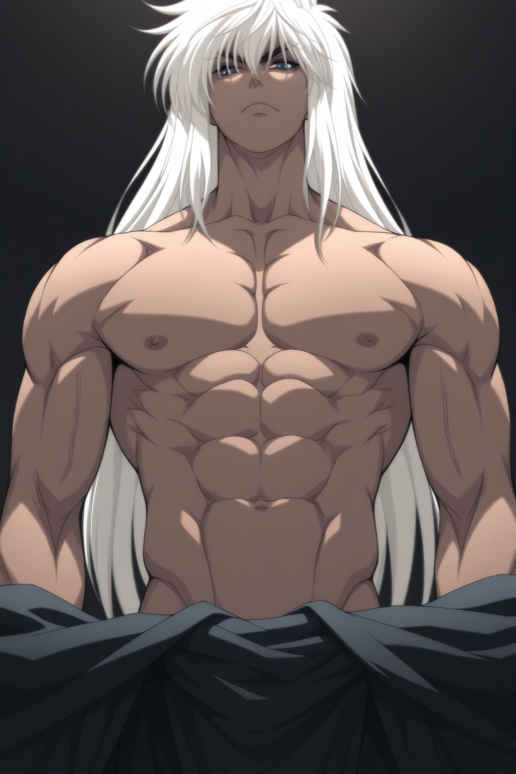 1boy, male focus, masterpiece, best quality, <lora:Dark_Schneider:1>, DarkSchneider, toned male