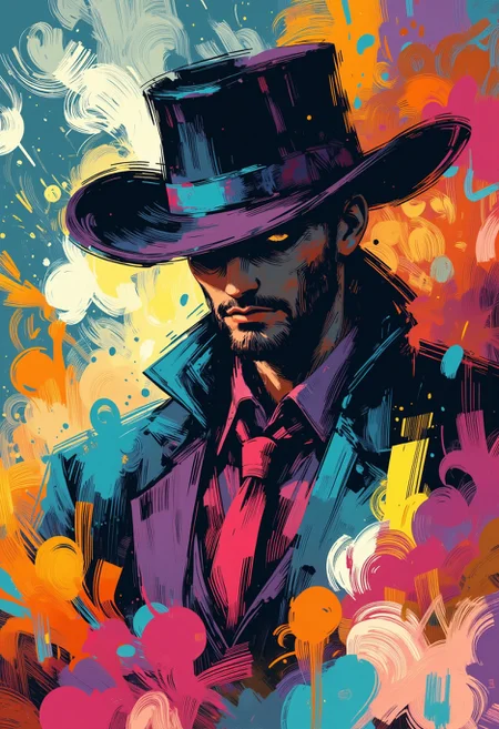 an organic digital impressionist painting with distinguished brush strokes. Simple Vector Art, The Hateful Eight film style, Coquette Academia aesthetics, vivid colors, stunning background. dark and moody, a mesmerizing blend of light and shadow. masterpiece, absurdres, intricate details, 2D flat, simple shapes, minimalistic, professional graphic, flat color, high contrast, Simple Vector Art
<lora:Digital_Impressionist:1>