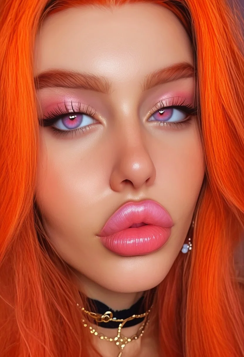 score_9, score_8_up, score_7_up, score_6_up, 1girl, gorgeous girl , Princess, milf, sexy mature woman, red hair, perfect face, perfect eyes, sexy, sexy girl, super model face, huge pupils, dilated pupils, large dark pupils, aroused eyes, sultry face, thin eyebrows, redhead eyebrows, bimbo lips, seductive, beautiful eyes, gorgeous eyes, petite body, worshipful gaze, loving eyes, enamored, staring at viewer with longing, perfect cute face, punk girl , cute face ,beautiful eyes, ,tight dress, side slit, big ass, long legs, high quality, realistic, face focus, (thicc lips, plump lips, full lips, lip filler, bimbo lips), winged eyeliner, blush,