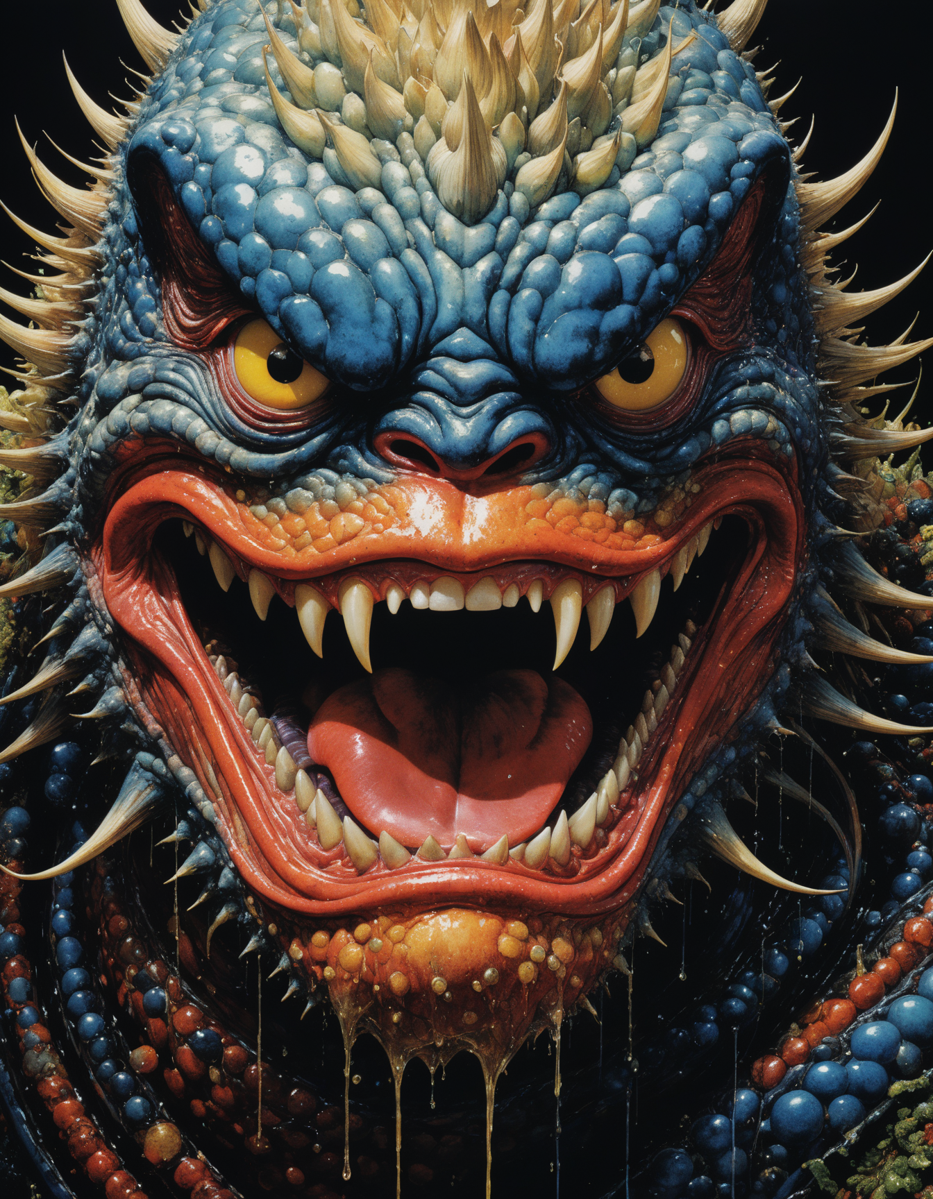 professional photograph of a impartial and otherworldly monstrous creature  by  Katsuhiro Otomo and Makoto Shinkai and irving penn , bold lines, hyper detailed, dark limited palette, dramatic lighting,  (intricate details, masterpiece, best quality:1.4),
<lora:add-detail-xl:1> <lora:xl_more_art-full_v1:0.5>