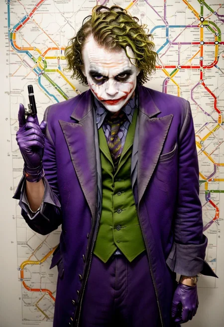 pen and paper sketch, <lora:xk3mt1ks:1> subway map of a joker, in the style of xk3mt1ks