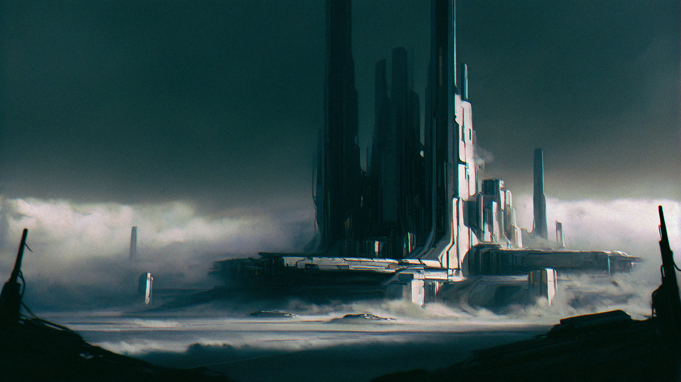 realistic,  
masterpiece, best quality, amazing quality, highres, absurdres, very aesthetic, very awa,expert shading, ultra detailed, UHD, 8K,
N3onSp3ctra, Vo1d Sp3ctrum, scenery, outdoors, science fiction, cloud, spacecraft, very wide shot, sky, no humans, ruins, cloudy sky <lora:Elegence_Niji:0.6> <lora:Vo1d_Sp3ctrum-final-v1:0.85> <lora:NeonSpectra:0.5> <lora:nhl-001-20:0.3>