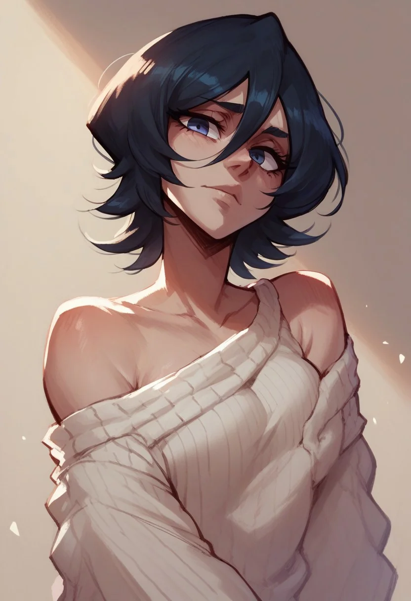 score_9, score_8_up, score_7_up, score_6_up,
1girl, solo, Kuchiki Rukia, bleach, ra3lyn,
looking at viewer,