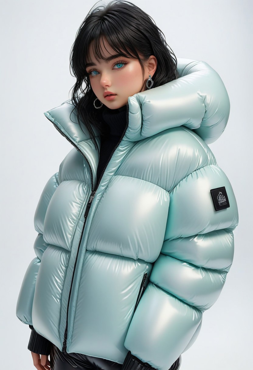 ((((down padded coat)))), ((((puffer pants)))), ((((full body, standing)))), ((((very warm)))), ((((hot)))), indoors, ((((sweating profusely)))), ((((sweat)))), ((((sweatdrop)))) masterpiece, best quality, (((masterpiece, illustration))), (super_detailed, 8k wallpaper, hyper_detailed, ultra_detailed, beautiful_and_delicate, intricate details), (girl, solo,small_girl, small_face), (medium_black_hair, bangs pinned back , single_side_earring) , (disheveled_hair, beautiful_detailed_hands ) , (beautiful_detailed_aqua_eyes), (deepen contour, depth of field, chromatic_aberration, dynamic_light, dynamic_shadow, perfect lumination), padded cuffs, padded collar, Thick padded cuffs, Thick padded collar, <lora:Collar-SDXL:0.6>, <lora:Cuffs-SDXL:0.6>, <lora:Puffer_Jacket_and_Down_Jacket_-_Extra_Puffy_Jackets:0.4>, <lora:snowpants_v1:0.4>, <lora:detailed_notrigger:1>