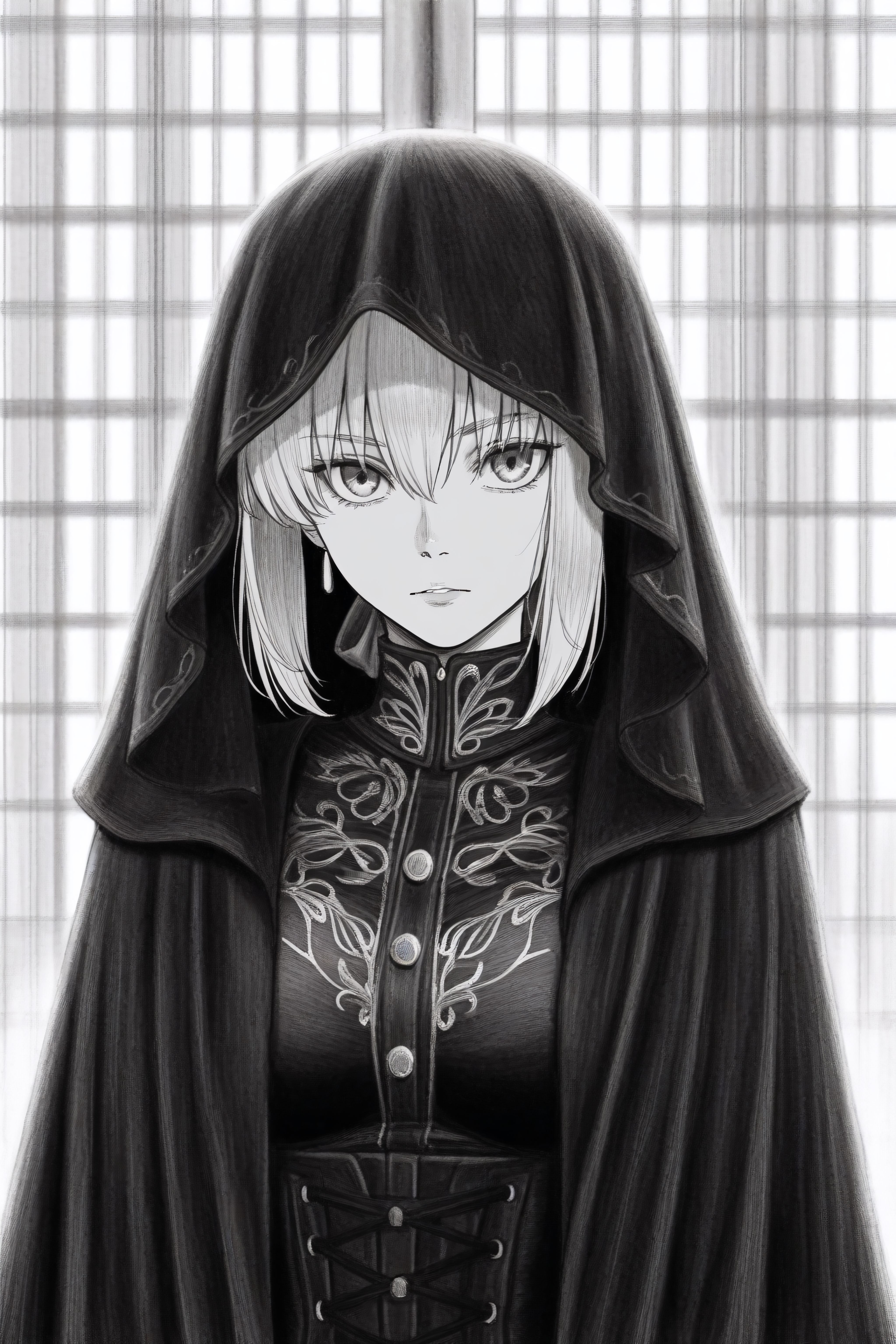 (masterpiece,best quality),<lora:tp1p1ptStyle-Illustrious-lora-Faxtron:0.7> tp_p_pt,monochrome,greyscale,,fate_(series), nero claudius (fate), fate (series),
