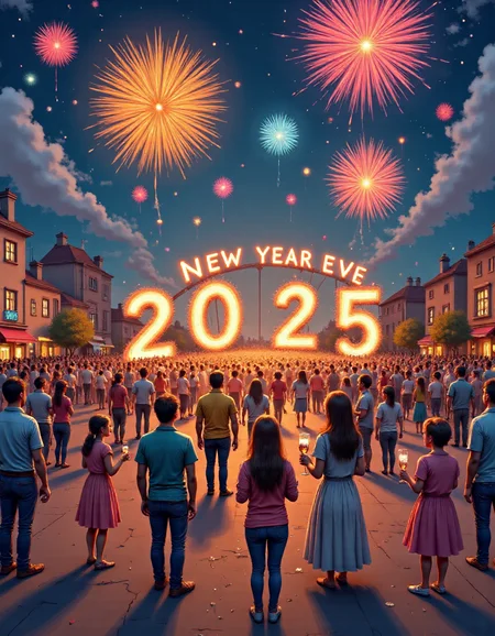 positiv Clip L:
aidmatextimprover, DonM1nkL0f7FX,    A vibrant New Yearâs Eve 2025 celebration scene, with fireworks lighting up the night sky in vivid colors, a cheerful crowd gathered in a festive urban square, people holding sparkling champagne glasses, '2025' displayed in glowing letters, a joyful and optimistic atmosphere, ultra-detailed 3D cartoon style, with dynamic lighting and a polished festive aesthetic
positiv Clip G:
aidmatextimprover, DonM1nkL0f7FX,    A vibrant New Yearâs Eve 2025 celebration scene, with fireworks lighting up the night sky in vivid colors, a cheerful crowd gathered in a festive urban square, people holding sparkling champagne glasses, '2025' displayed in glowing letters, a joyful and optimistic atmosphere, ultra-detailed 3D cartoon style, with dynamic lighting and a polished festive aesthetic
