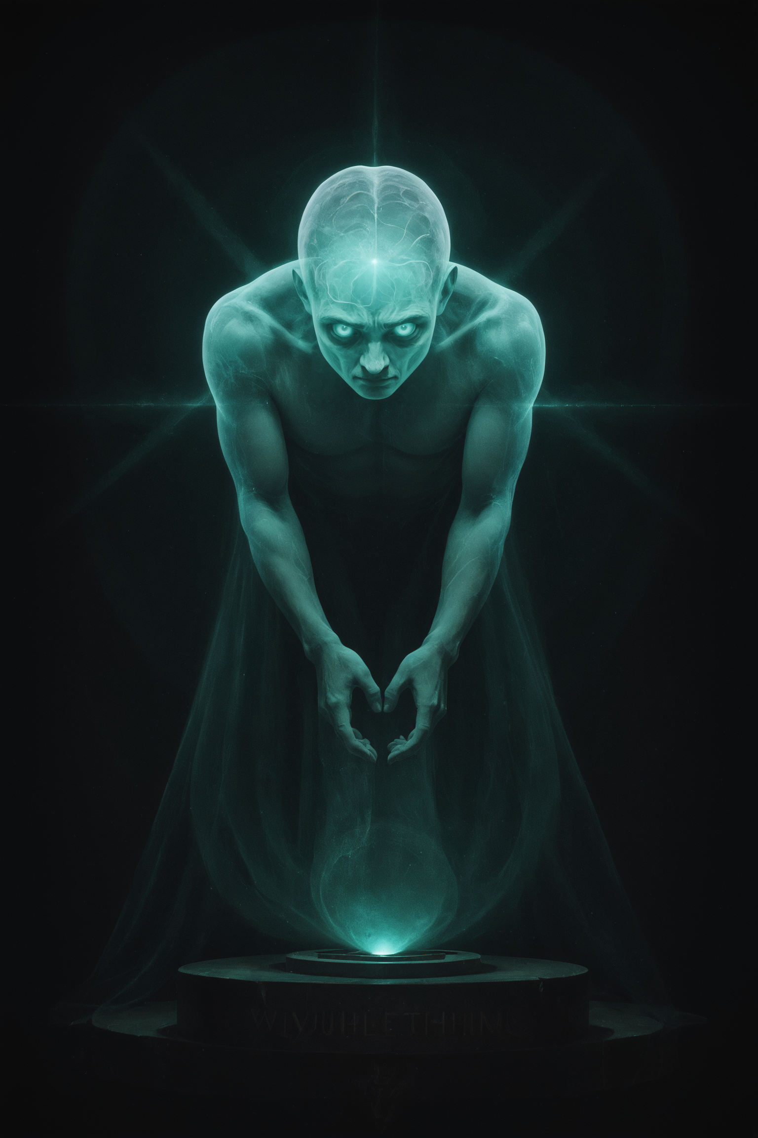 an impossible masterpiece, highly detailed spirit photography, ghostly figure, lithograph, multiple light sources, volumetric lighting, subsurface scattering,  <lora:heightmap_concept_object:0.8>, heightmap, <lora:saturated_colors:2> saturated colors <lora:zavy-cntrst-sdxl:0.4> dark, chiaroscuro, low-key <lora:baroque-caravaggio-pony:0.5> crvggio