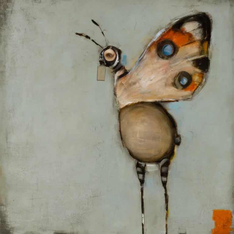 <lora:SDXL_style_by_Michele_Mikesell_Sa_May_v5:1> style by Michele Mikesell, a multicolor butterfly