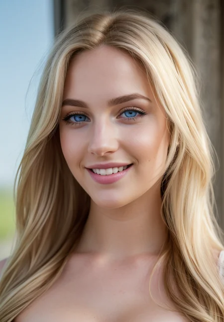 ((NSFW))) the most beautiful 21-years-old woman in the world, sincerely happy, provocative, confident, Bellissima, (perfect eyes), (perfect hands), she is standing in church with her hands on hips and elbows wide open, perky boobs, (wearing a blue, sleeveless, mini, crop-top with a large superman logo), underboob crop top, ((full body photograph)), ((tack sharp focus on eyes)), (((babe))), (((Natural light Blonde hair like Rapunzel))), (((Eye Liner around her eyes))), 8k raw, high res, ultrarealistic, hyperrealistic, soft lighting, good lighting, textured skin, photorealism, DSLR photo, high details, detailed face, youthful nose, detailed hair, (sparkling pink lips), (flirting to photographer), (light-blue Eyes), (Fine Tuned Detailed Eyes), (Detailed Eye Corneas), (detailed pupils), ((smiling)), photo lab, elegant, insane details, hyperdetailed, low contrast, epiCRealism, Detailed and realistic photography, intricate and realistic eyes, skin texture, soft natural lighting, 50mm lens, magical photography, dramatic lighting, ultra-detailed, Kodak 800T. <lora:lora:1> <lora:French_girls_Natural_beauty_enhancer:1> <lora:Perfect Hands:1> <lora:Perfect_Eyes:1> <lora:PerfectEyesXL:1> <lora:Underboob:1>