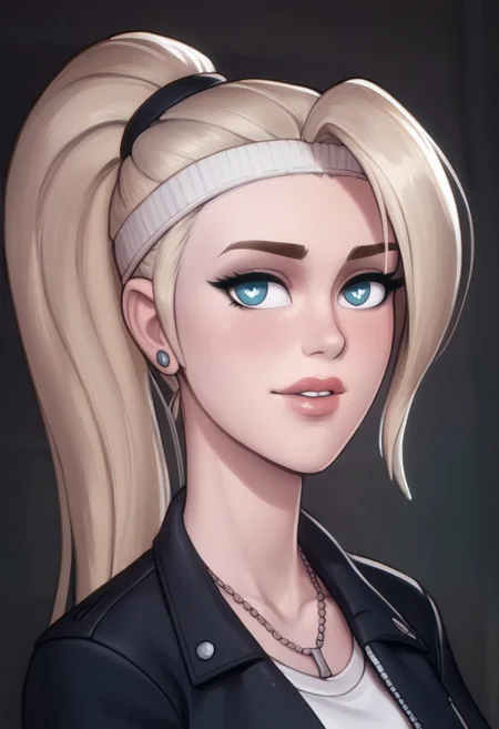 score_9, score_8_up, score_7_up, score_6_up, PRSNL_3_1, uncensored, pupils black dots, lips,
upper body,
MKSonya, 1girl, blonde hair, ponytail, blue eyes, long hair