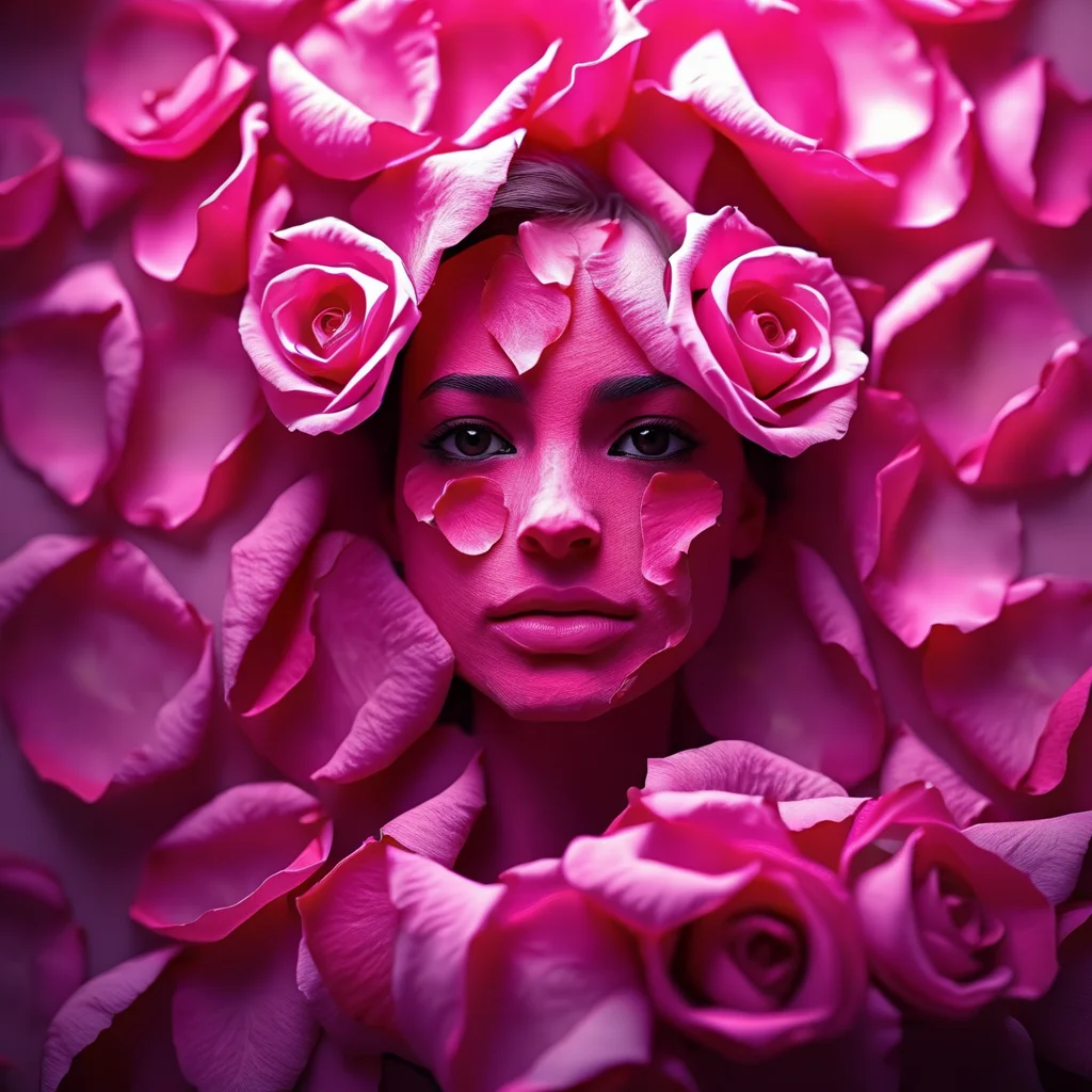 rosifex face girl made of rose, cinematic, professional photo<lora:rosifex :1>