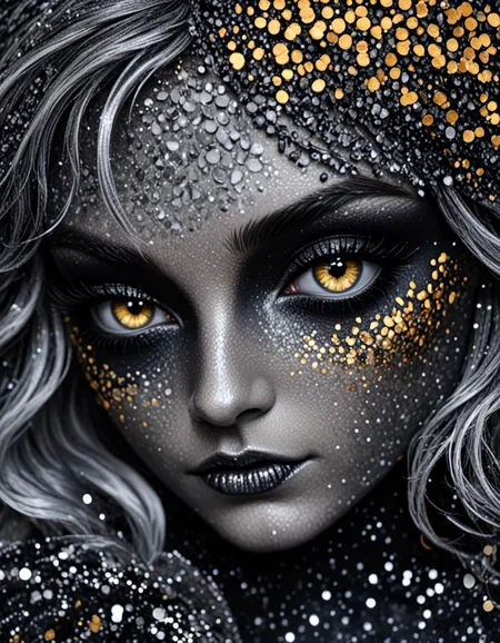novuschroma63 style Something Wicked This Way Comes , sparkling silver and gold glitter <lora:sdxl_lightning_8step_lora:1> <lora:novuschroma63 style:1>