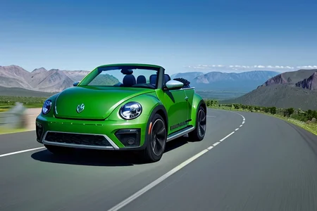 landscape, winding road, mountains in the background, green DuneBeetle,  convertible car,
<lora:DuneBeetleSD:0.8>