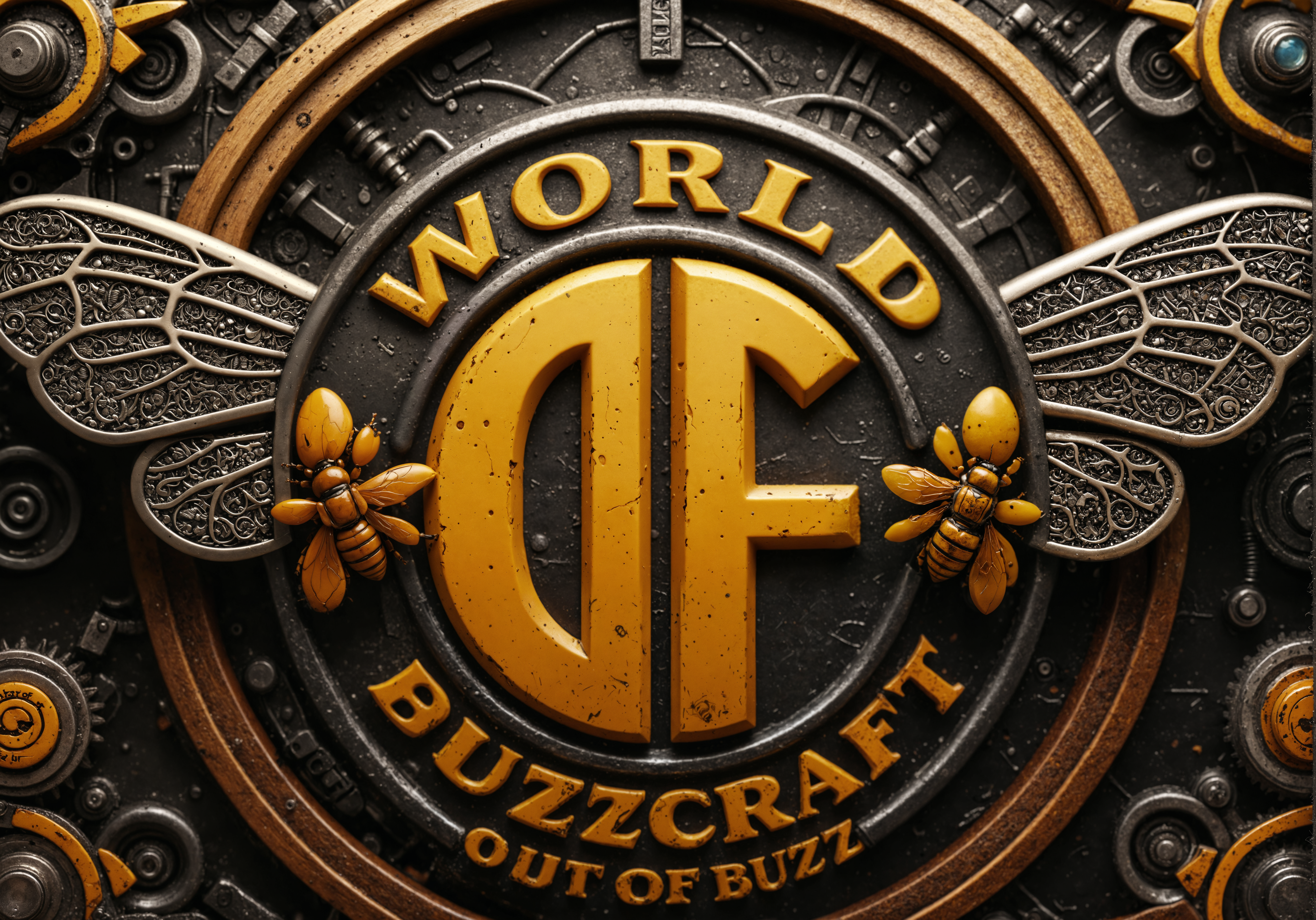 photograph, photo, 200 megapixel digital photo, world of buzzcraft logo with subtitle "out of buzz", (intricate details), (hyperdetailed), realistic, 8k, hdr, highly detailed, lot of details, high quality, sfw, <lora:add-detail-xl:0.75> <lora:DetailMaximizer:0.2><lora:MidjourneyV6.1:0.1>