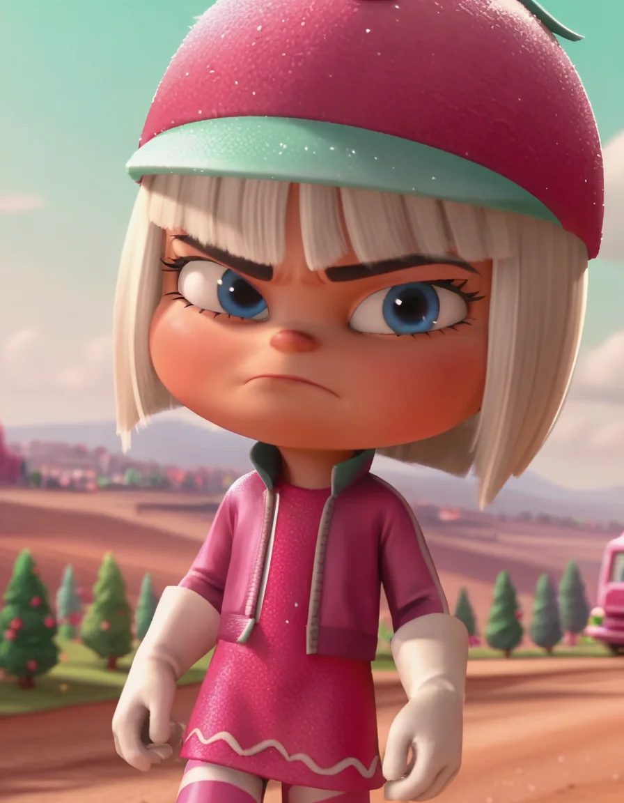 score_9, score_8_up, score_7_up, source_anime,
taffytamuttonfudge, <lora:taffyta-muttonfudge-ponyxl-lora-nochekaiser:1>,
taffyta muttonfudge, blue eyes, gloves, hat, white hair, pink headwear,
outdoors, landscape, frown,
looking at viewer, solo, cowboy shot, dutch angle,