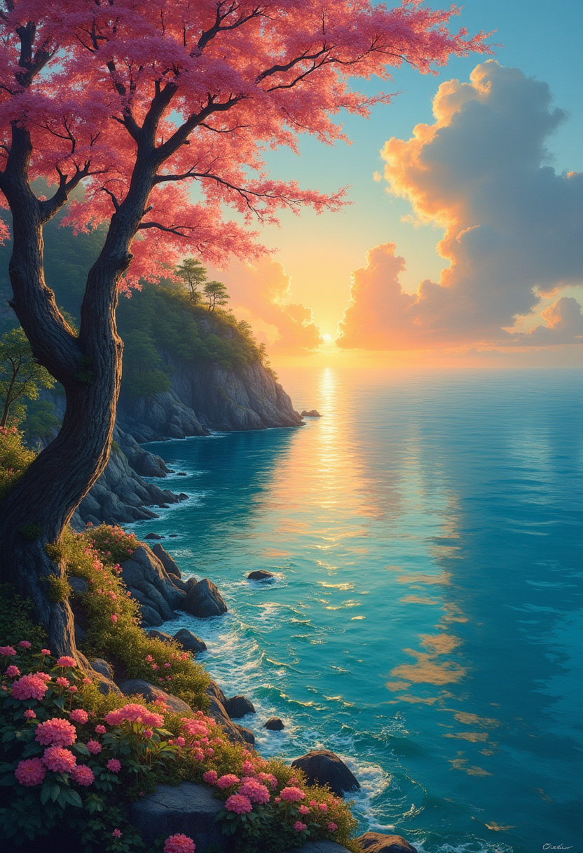 Tranquil dreams, vibrant
