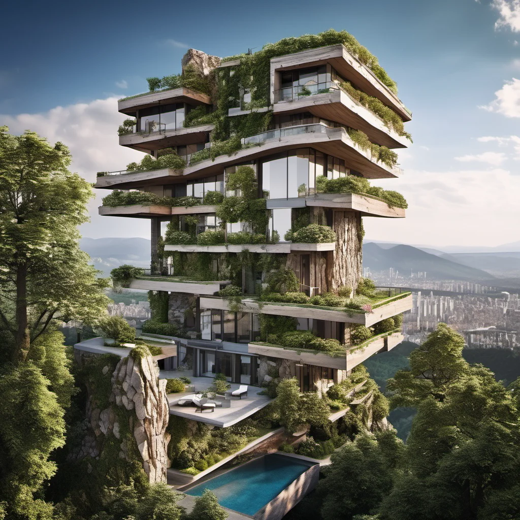 professional studio photo cinematic photo scifi (concept archviz urban skyscraper residence building:1.2) design, city centre, view from above, modern rustical sustainable, stone wood, traffic, garden park outside, elaborate, texture cracked dry treebark (cracked wood style room ) design, lush flowers, green trees with intertwined roots, <lora:treebark-SDXL-s-exp:0.9> mountains, blue cloudy sky . 35mm photograph, film, bokeh, professional, 4k, highly detailed backlight, atmospheric, hard rim light, absurdres, hdr, realistic concept