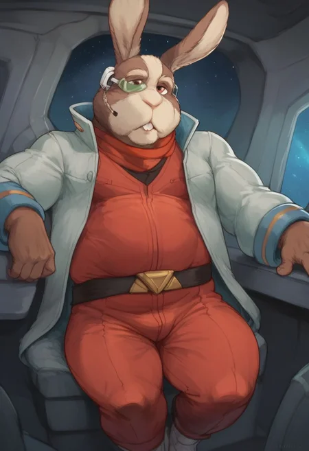score_9, score_8_up, score_7_up, score_6_up, pin-up, csr style
BREAK
sexy male, gorgeous, sensual, anthro, male, Peppy Hare, sexy man, solo, wide hips, sexy, chubby, thick thighs, muscular:1.2, beautiful, inside, spaceship cockpit, flying space-fighter, clothed, 
BREAK 
Sensual sexy pose,