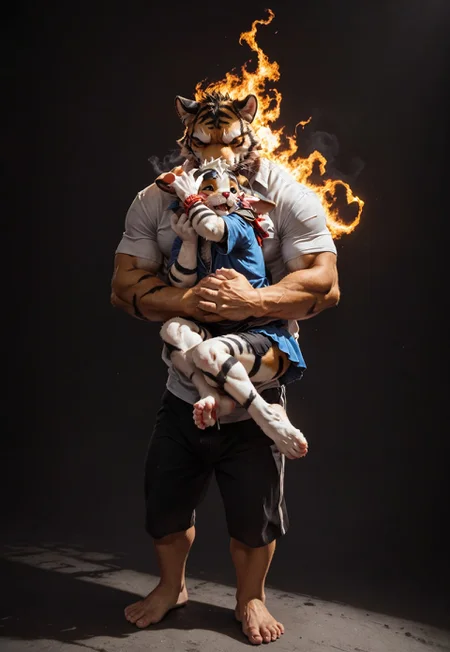 (((two barefoot furry characters, full body, cinematic setting, furry male, plantigrade))) 

(((I am not a hero)))
(((I’m not what you think)))

Seven days, a morning mess
I know it’s just my own life
Looking for another world
I try not to burn out

The world awaits, so here I am

I am not a hero
I am not what you think
I just try to do my best and not to give in
I am not your hero and that’s why sometimes
I hide in (((a dark corner))) to (((break down and cry)))

Seven, they are my sins,
Burning flames under my skin
No hesitation, no turning back
I follow my rules, I try to forget
The burden I carry, used to slow me down
But now I am rising with a new strength

I am not a hero
I am not what you think
I just try to do my best and not to give in
I am not your hero and that’s why sometimes
I hide in a dark corner to break down and cry...

BREAK, intricate details, highly detailed, extreme detail, octane render, fine art, best quality, highres, (detailed face:1.5), ((full_body)), UHD, (((perfect hands))), low light, anime
