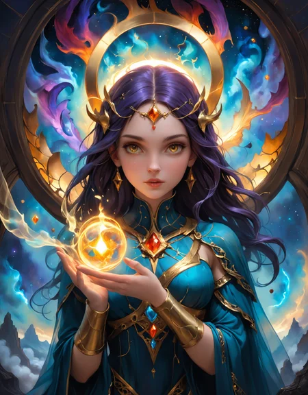 ethereal fantasy concept art of <lora:zhongfenghua:1> zhongfenghua,(solstice,ferromagnetic,Flowing,tetrahedron,MidnightBlack,bluish-black charmed,wand,inspire ,octagon magic:1.0) beautiful 1girl.jp-newgrlv2-700 Fearful, Wide-open eyes, a furrowed brow, and a slightly open mouth. ,
Crafting spells of a spell and does magic (Purple,Brown ,Diagonal lines,Intersecting liness,Liquid crystal,Pyramid,Heart ,doom magic:1.0) ,
breathtaking detailed soft painting, masterpiece, best quality, amazing quality,rembrandt style, Christian saint, detailed art nouveau stained glass of flames background, elegant , highly detailed, artstation, concept art, matte, sharp focus, art by Tom Bagshaw, Artgerm and Greg Rutkowski, Cinematic style, Beauty, Realism, Photorealism, Chiaroscuro, High quality, cinematic lighting ,
 <lora:hyperkraximalism_v1-1:1>, 
<lora:Iridescence:0.5> IRDCC,
 <lora:DetailMaximizer:1>, magnificent, celestial, ethereal, painterly, epic, majestic, magical, fantasy art, cover art, dreamy