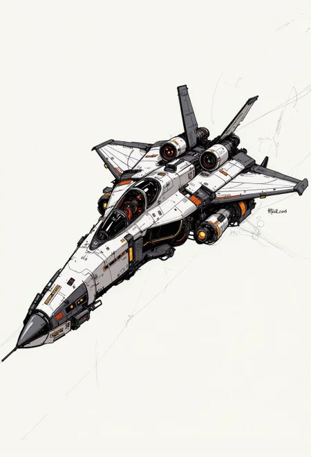 <lora:ck-nc-cyberpunk-V2-000013:0.65>, A digital artwork in the style of cknc, inksketch, the image is featuring a concept of a aerodynamic space engineered jet design
<lora:s1n0z1ck-flux-test-lora:0.3>
<lora:ck-Sommo-Concept-Art:0.6>
<lora:ck-shadow-circuit:0.3>
<lora:ck-MetalGearSolid:0.45>