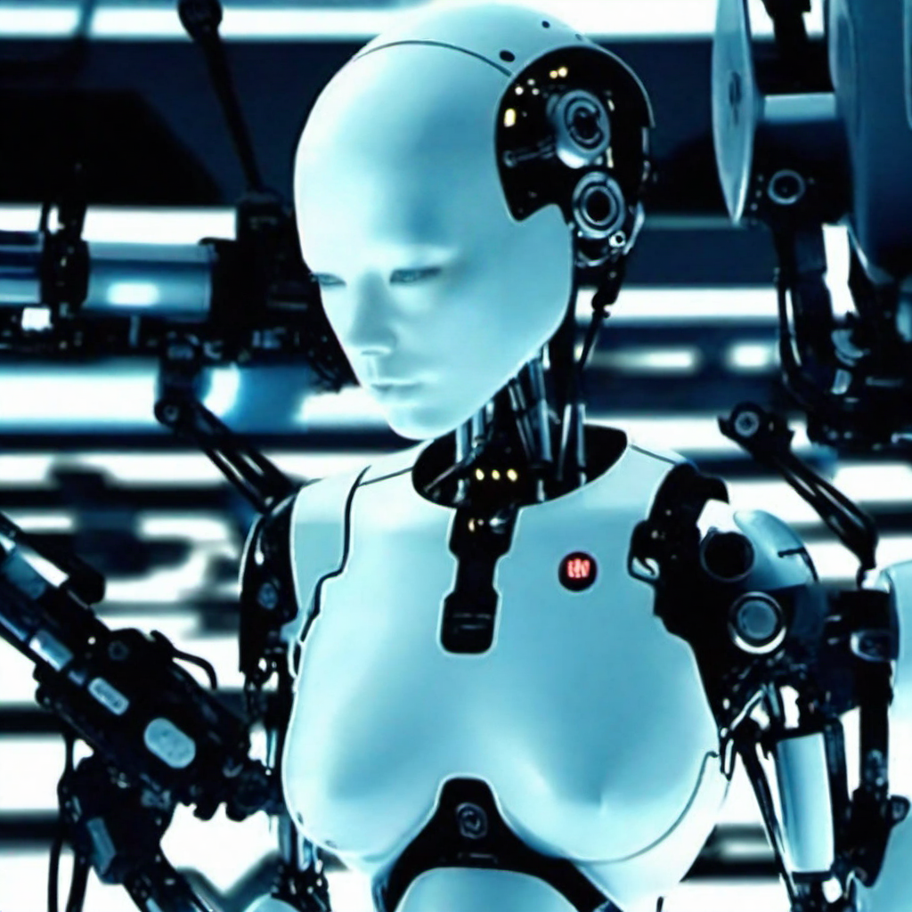 Allisfulloflove1024, robot, full body,  high technology cyberpunk background, highly detailed, photography, ultra sharp, film, bokeh, professional, 64k  <lora:lcm_lora_sdxl:1> <lora:add-detail-xl:1.5> <lora:Allisfulloflove1024:0.8>