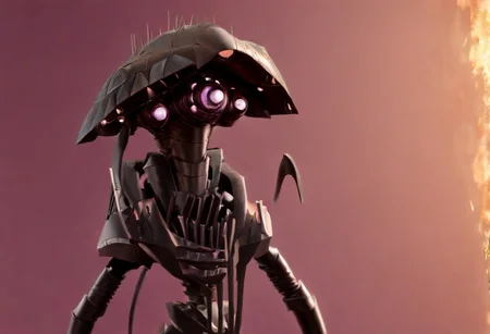 concept-tripod, cinematic, closeup, epic
