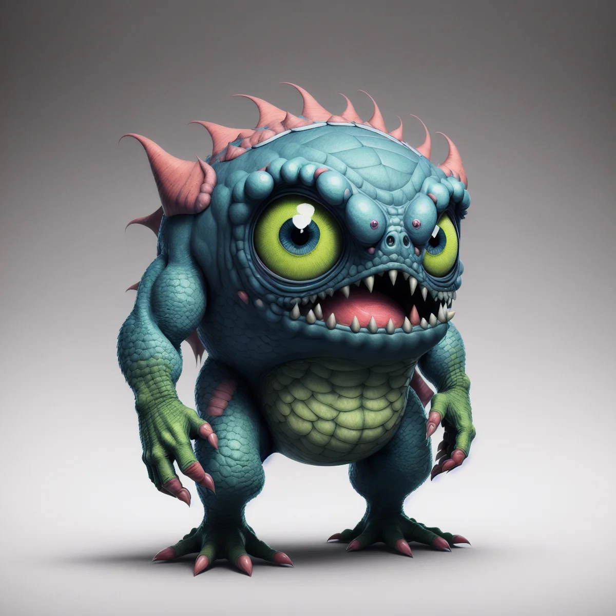 A fantz monster design, scales, ultra detailed, <lora:CartoonCreatures:0.7> <lora:Creatz1:0.2> <lora:mschstyle:0.3>