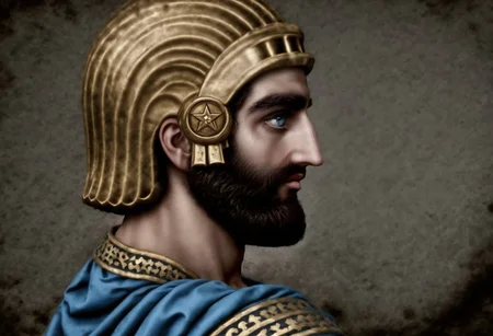 1boy, eye catching image of Cyrus the great, realistic