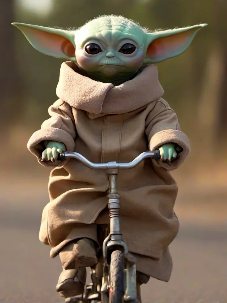 Masterpice,High Quality,
<lora:PE_BabyYoda:0.8> PEBabyYoda,
riding a bike
