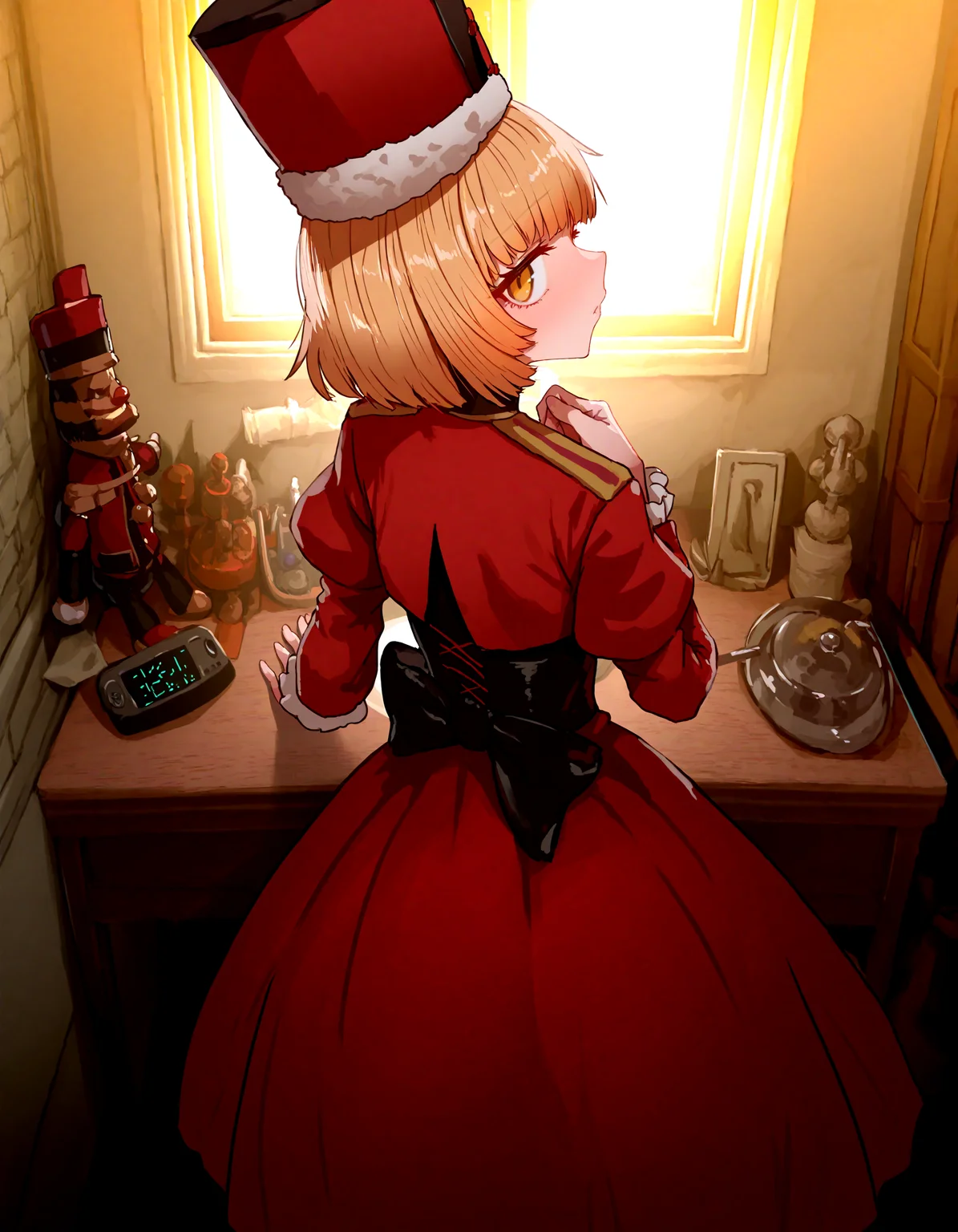 1girl ,nutcracker, detailed background,
,sumiyao_(amam),as109 ,
,masterpiece, best quality, newest, absurdres, highres,
<lora:illustrious_noobai_epsilon_pred_1_best_quality_v1:0.4> ,<lora:illustrious_noobai_epsilon_pred_1_masterpieces_v1:0.4>, <lora:illustrious_noobai_epsilon_pred_11_very_aesthetic_v1:0.4>, <lora:ponyv5_noobV065S_1_adamW:0.6>, <lora:add-detail-xl:0.4>, <lora:GEN(illust) 0.2v:0.6>,<lora:cfg_scale_boost:0.4>, <lora:Holiday_Nutcracker:0.5>