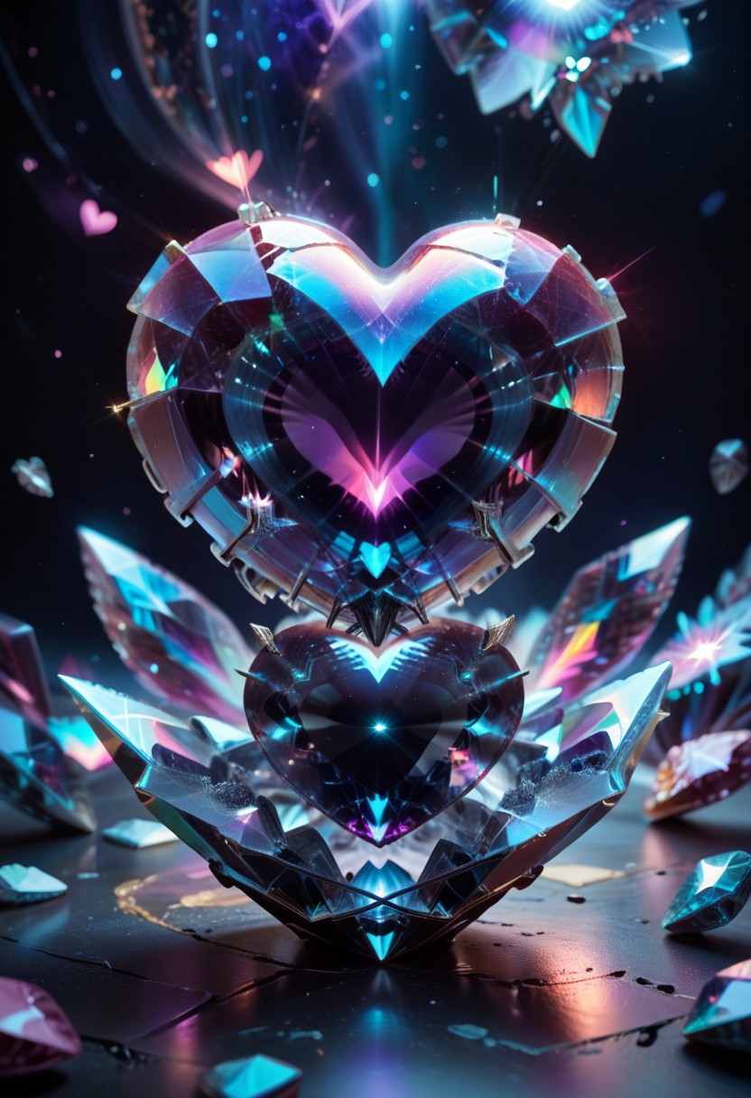 score_9, score_8_up, score_7_up, CrstHeart, (Crystal Heart:1.3), with galaxy in the center of heart,
Break,
(masterpiece), (realistic photo),
