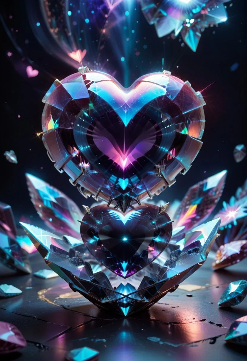 score_9, score_8_up, score_7_up, CrstHeart, (Crystal Heart:1.3), with galaxy in the center of heart,
Break,
(masterpiece), (realistic photo),