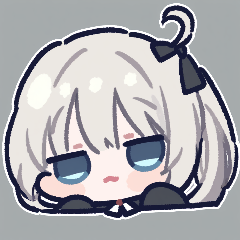 Kasugano Sora,<lora:miratsu_noob:1>,chibi,silver hair,