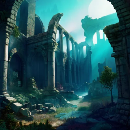 professional light, cinematic lighting, fashion photography, ambient lighting, overgrown ruins of a settlement on the plains of a magical fantasy world, epiCPhoto
<lora:add_detail:1>, FanRu <lora:FantasyRuins:1>