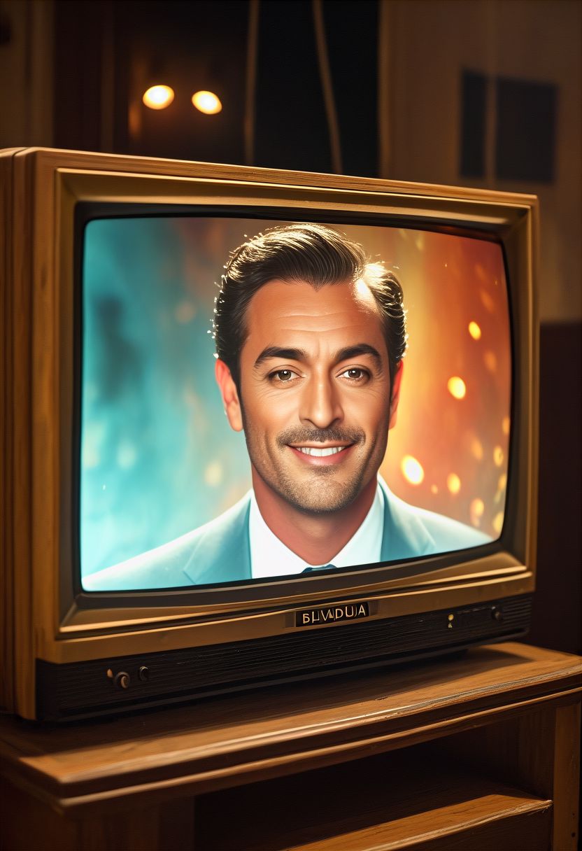 realistic essence of a  ((dzktxez)), Capture the charismatic presence of a business man as he enthusiastically promotes a product on a TV informercial. Emphasize the amazing colors, dynamic lighting, and the captivating expressions of both the business woman on QVC, 1990s tv advertising,  Inspired by the works of (HR Geiger:1.4) and (Salvador Dali:1.3), ultra HD, realistic 8K raw photography,  natural lighting, volumetric lighting, bokeh,  extremely detailed, , 128k, ((tv head)), world morph, anthro tv, cinematic lighting, best quality, official photography, masterpiece