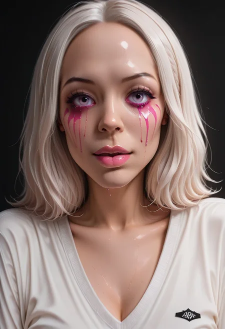 score_9, score_8_up, score_7_up, rating_safe, concept art, realistic, Fixhand.
1girl, solo, cute face, sexy face, Sexy body,
TearsMakeUp, Pink Tears