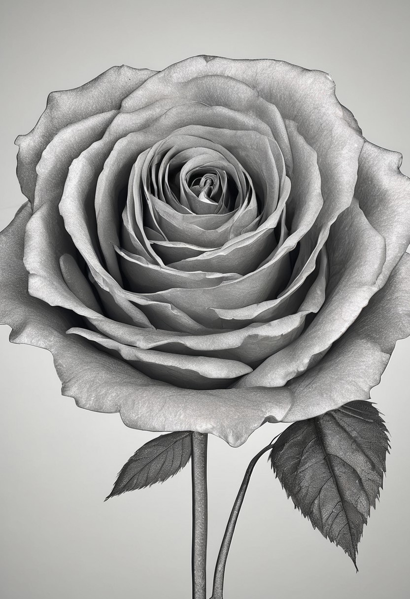 rose red, minimalist beauty.