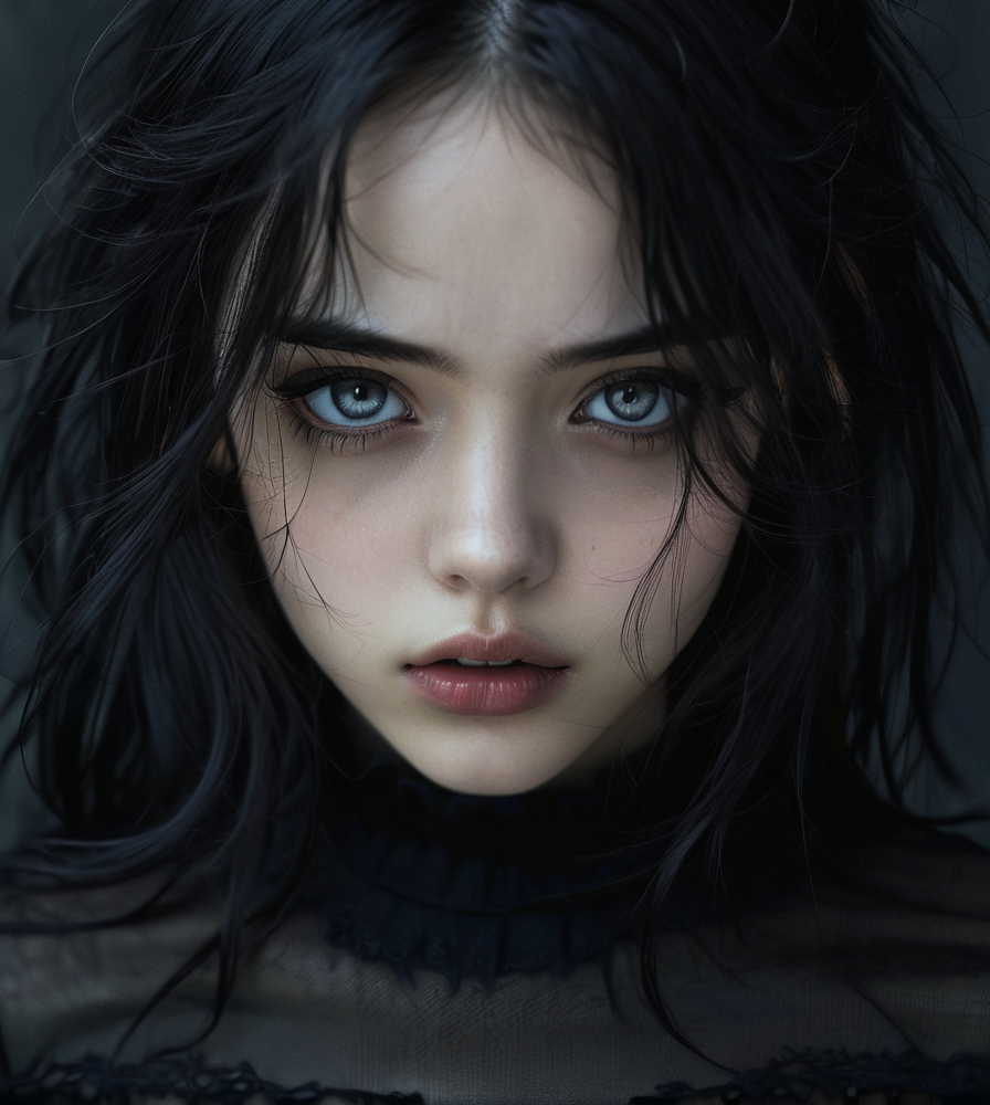 masterpiece,high resolution,8k,
3xpression,,1girl, ,black clothes,,upper body,dark hair
<lora:emogirlXL:0.6>,3xpression,