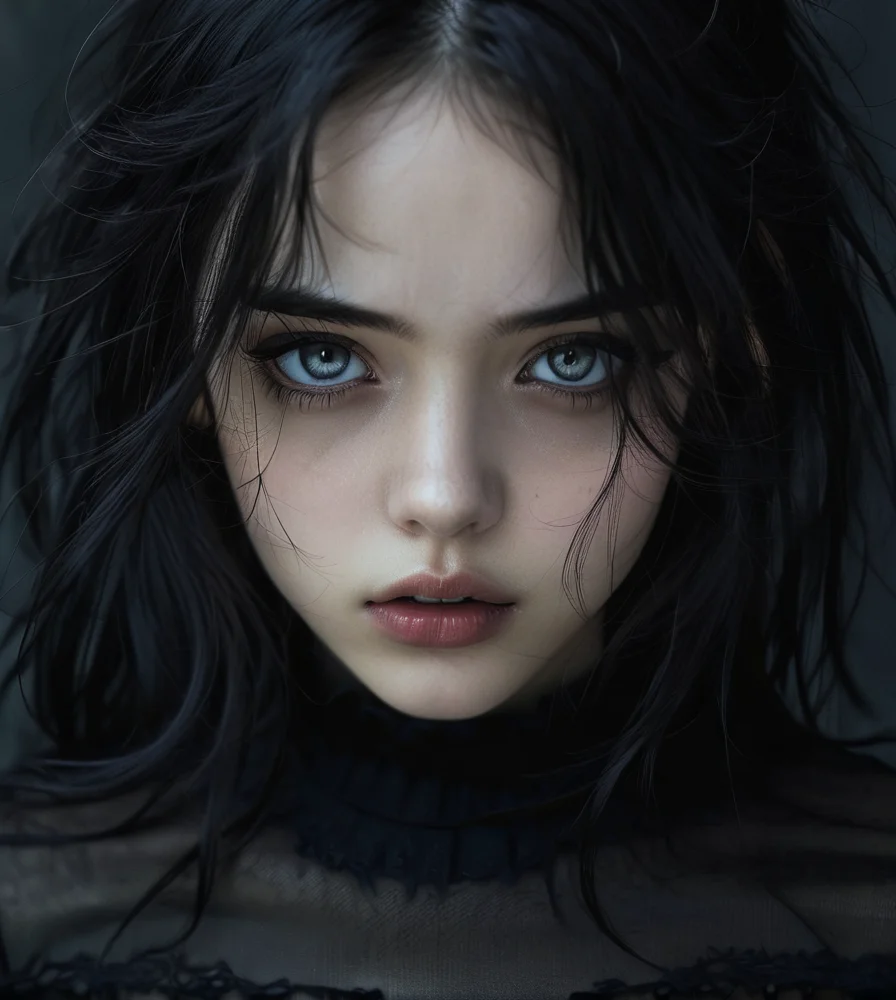 masterpiece,high resolution,8k,
3xpression,,1girl, ,black clothes,,upper body,dark hair
<lora:emogirlXL:0.6>,3xpression,