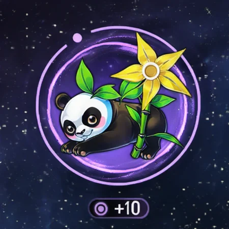 star rail icon, bamboo, panda, <lora:starrailicon:0.8>