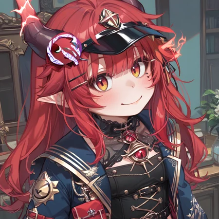 score_9_up, score_8_up, score_7_up, score_6_up, (DoraemonStare:1.1), (daraemon:1.1), alternate costume, 
1girl, SudaYoruka, dragon horns, red hair, jirai kei, <lora:SudaYorukaXL_autismmixPony2:1>, 
looking at viewer, upper body, smile, <lora:DoraemonStareXL_Pony:1.1>, masterpiece, newest, absurdres